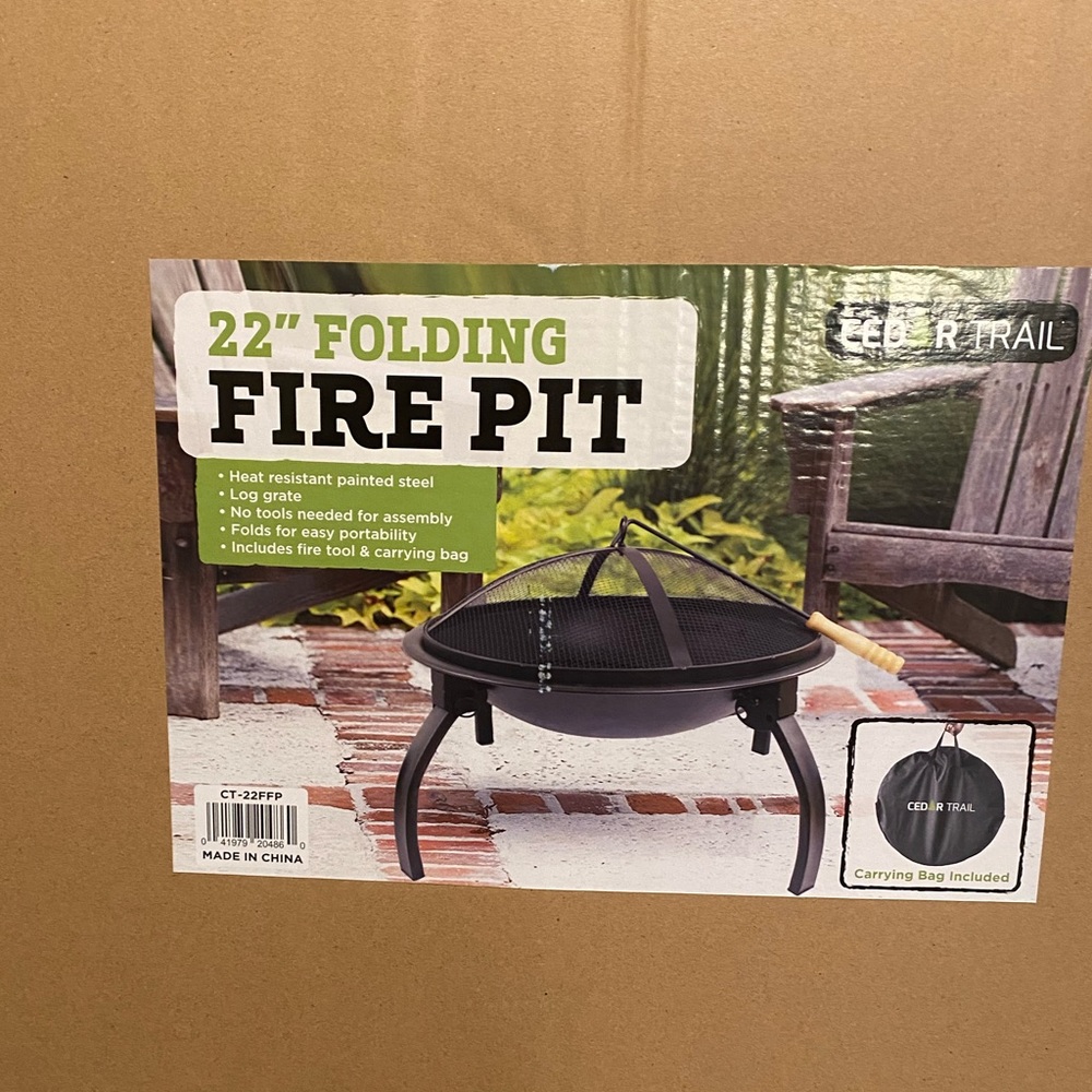Cedar Trail 22 Folding Fire Pit